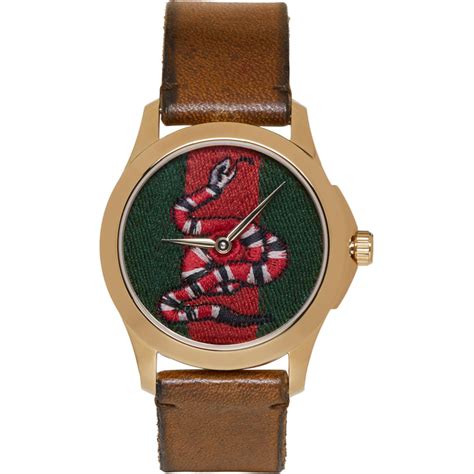 gucci snake watch strap|gucci timeless snake watch.